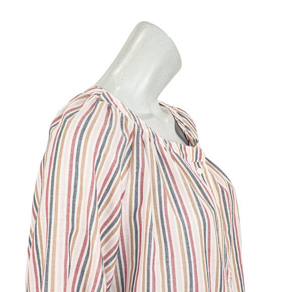 XiRENA Women's Pullover Blouse Multi color Stripe Half Sleeve size XS - Picture 8 of 8